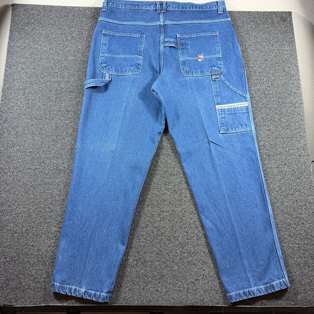 Paco Jeans VTG Baggy Carpenter Denim Pants Men 42x34 90s Wide Leg Streetwear Y2K